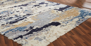 K2 Polaris PO-015 Blue Tones Area Rug Lifestyle Image Feature