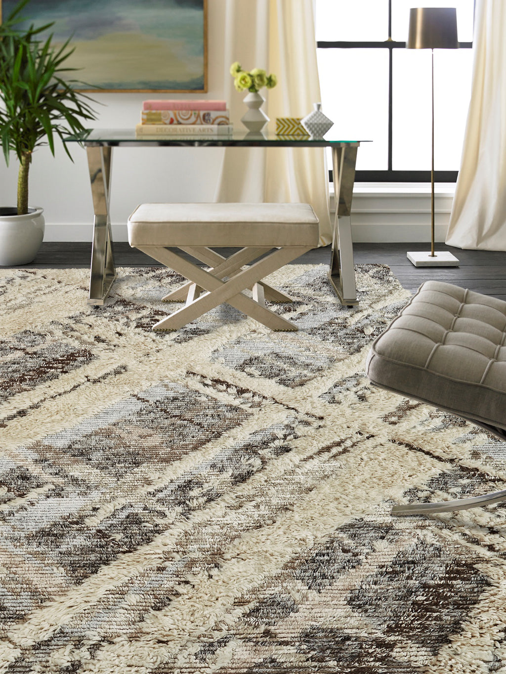 K2 Polaris PO-016 Parchment/Greys Area Rug – Incredible Rugs and Decor