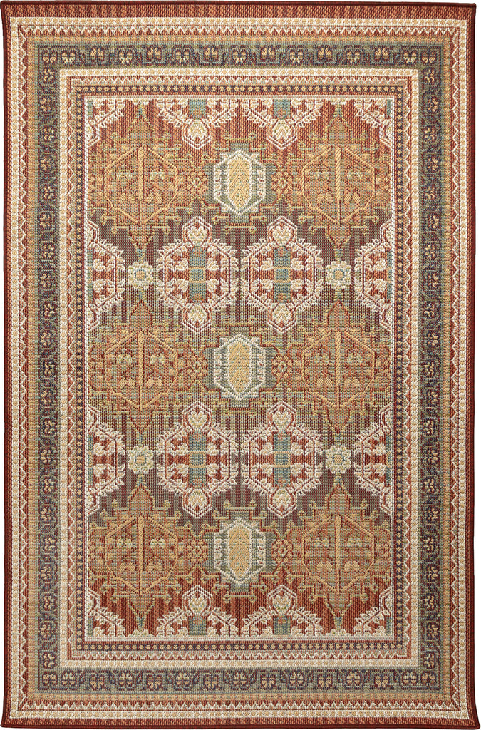 Trans Ocean Patio 6060/17 Journey Orange Area Rug by Liora Manne