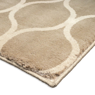 Orian Rugs Poise Infinity Beige Area Rug Corner Shot