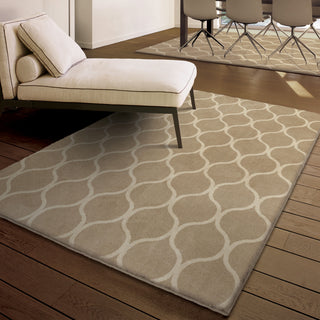 Orian Rugs Poise Infinity Beige Area Rug Room Scene Feature