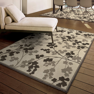 Orian Rugs Poise Winter Moss Gray Area Rug Room Scene Feature