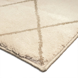 Orian Rugs Poise Crossed Ties Ivory Area Rug Corner Shot