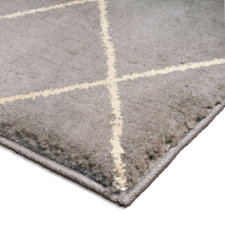 Orian Rugs Poise Crossed Ties Taupe Area Rug Corner Shot