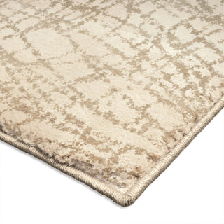 Orian Rugs Poise Cracked Glass Ivory Area Rug Corner Shot