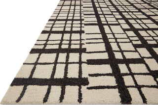 Loloi Polly POL-02 Black / Ivory Area Rug by Chris Loves Julia Corner Image