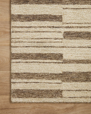 Loloi Polly POL-04 Beige / Tobacco Area Rug by Chris Loves Julia Corner Image