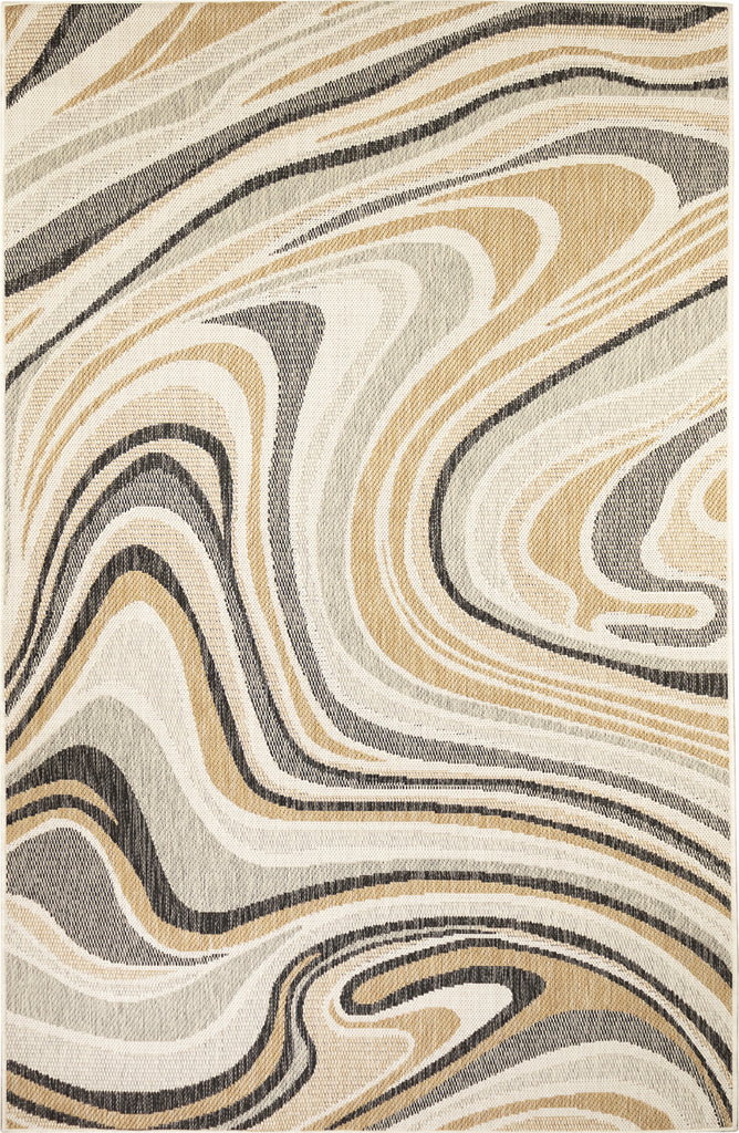 Trans Ocean Portofino 7081/12 Tides Natural Area Rug by Liora Manne