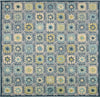 Trans Ocean Portofino 7061/04 Boho Tiles Blue Area Rug by Liora Manne