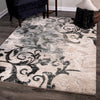 Orian Rugs Portland Distressed Muted Blue Area Rug Lifestyle Image Feature