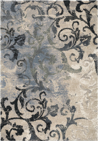 Orian Rugs Portland Distressed Muted Blue Area Rug main image