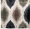 Orian Rugs Portland Ikat Pannel Steel Area Rug Close up