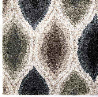 Orian Rugs Portland Ikat Pannel Steel Area Rug Close up