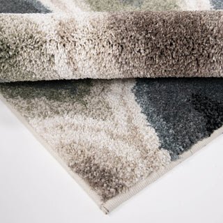 Orian Rugs Portland Ikat Pannel Steel Area Rug Pile Image