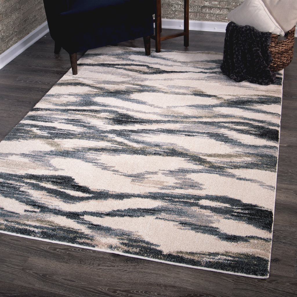 Orian Rugs Portland Seacliff Muted Blue Area Rug Lifestyle Image Feature