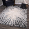 Orian Rugs Portland Starburst Steel Area Rug Lifestyle Image Feature