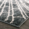 Orian Rugs Portland Starburst Steel Area Rug Corner Image