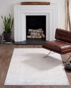 Momeni Portland PRT-4 Grey Area Rug Room Image Feature