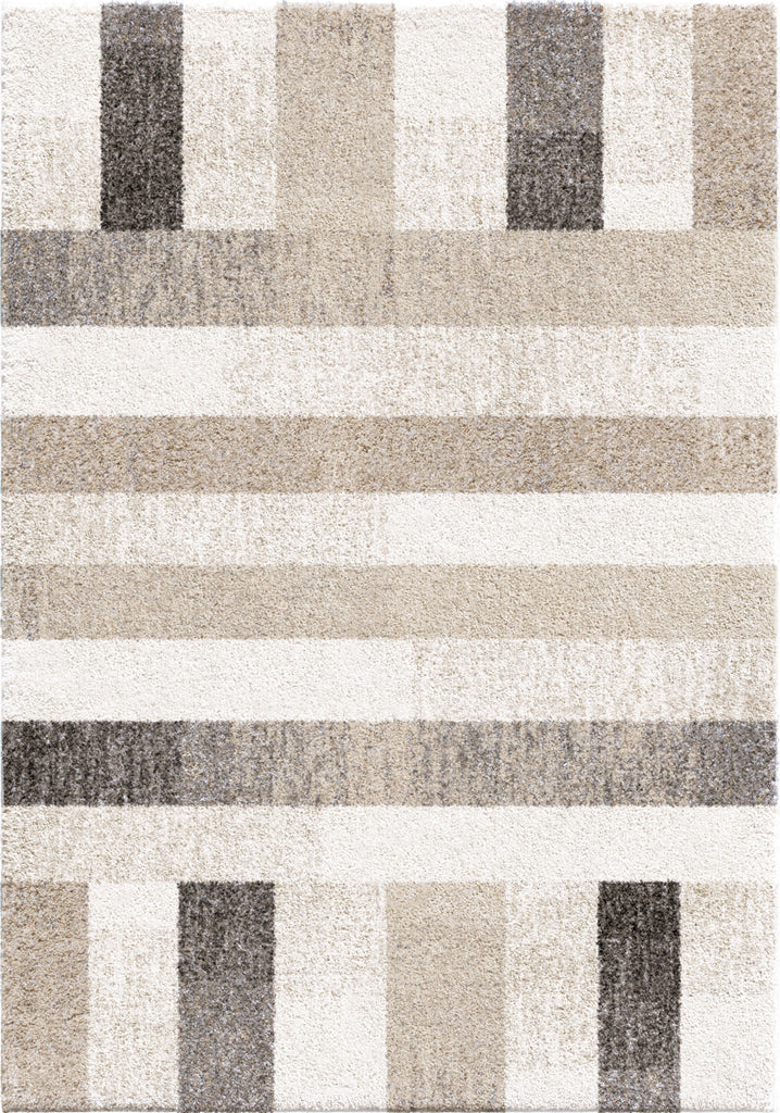 Orian Rugs Super Shag Portman Stripes Ivory Area Rug main image