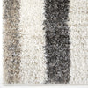 Orian Rugs Super Shag Portman Stripes Ivory Area Rug Close up