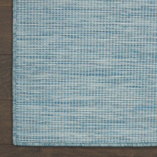 Nourison Positano POS01 Aqua Area Rug Corner 