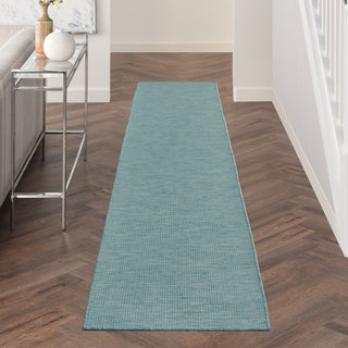 Nourison Positano POS01 Aqua Area Rug Room Scene 3