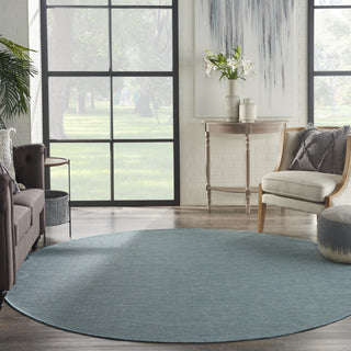 Nourison Positano POS01 Aqua Area Rug Room Scene 2