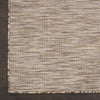 Nourison Positano POS01 Beige Area Rug Corner