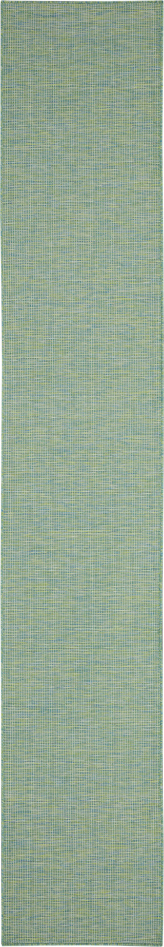 Nourison Positano POS01 Blue/Green Area Rug 2'2'' X 12' Runner