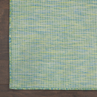 Nourison Positano POS01 Blue/Green Area Rug Corner 