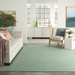 Nourison Positano POS01 Blue/Green Area Rug Room Scene Featured