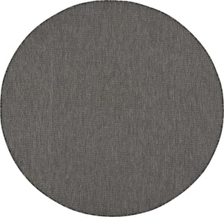 Nourison Positano POS01 Charcoal Area Rug Round