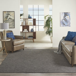 Nourison Positano POS01 Charcoal Area Rug Room Scene Featured