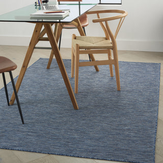 Nourison Positano POS01 Navy Blue Area Rug Room Scene 2