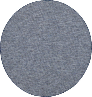 Nourison Positano POS01 Navy Blue Area Rug Round