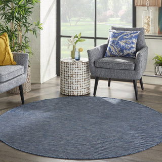 Nourison Positano POS01 Navy Blue Area Rug Room Scene 3