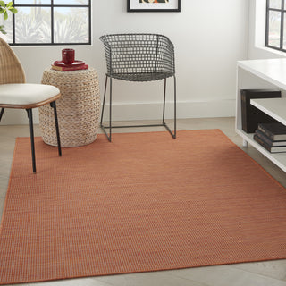 Nourison Positano POS01 Terracotta Area Rug Room Scene 2