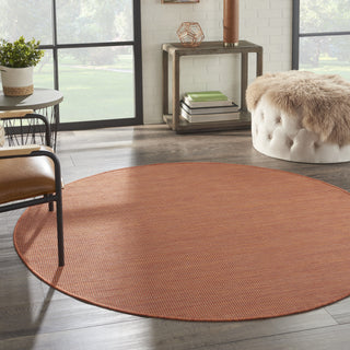 Nourison Positano POS01 Terracotta Area Rug Room Scene 3