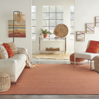 Nourison Positano POS01 Terracotta Area Rug Room Scene Featured