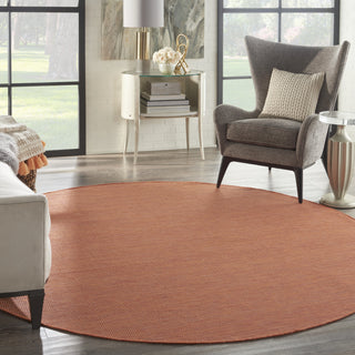 Nourison Positano POS01 Terracotta Area Rug Room Scene 4