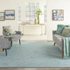 Nourison Positano POS01 Aqua Area Rug Room Scene Featured