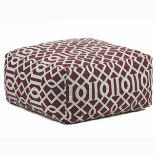 Chandra Poufs POU-110 Maroon/Cream main image