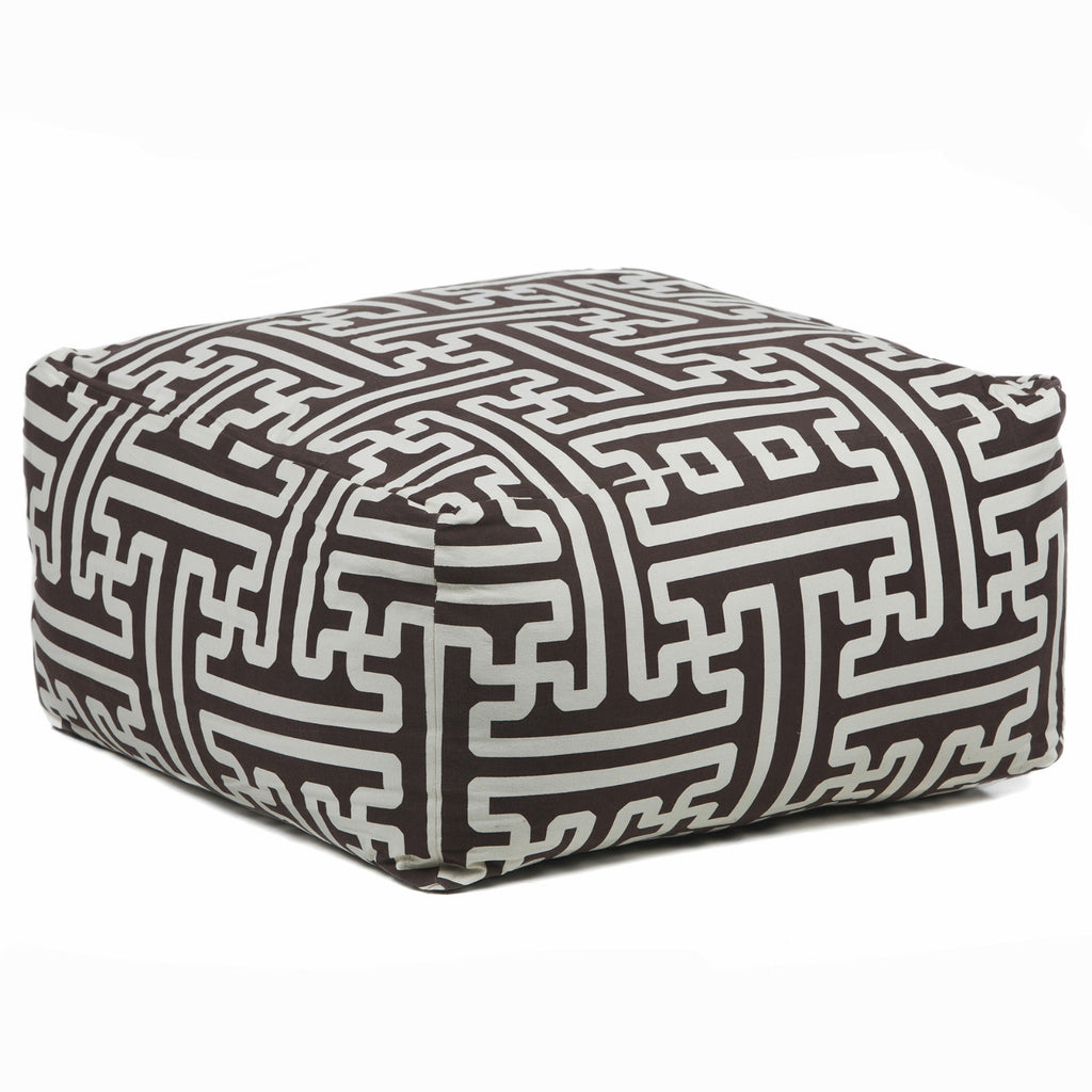 Chandra Poufs POU-112 Brown/Cream main image