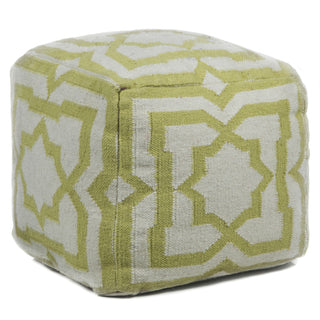 Chandra Poufs POU-136 Cream/Green main image