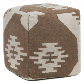 Chandra Poufs POU-143 Brown/Cream main image