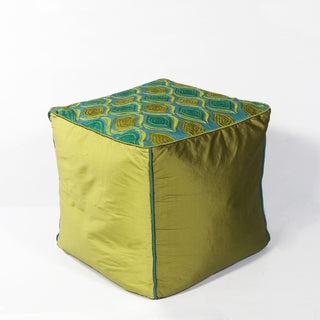 KAS Pouf F811 Teal/Green Tribeca 