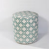 KAS Pouf F825 Ivory/Teal Arabesque main image