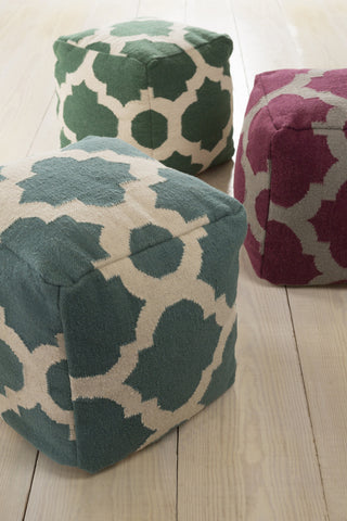 Surya P-150 Green Pouf 