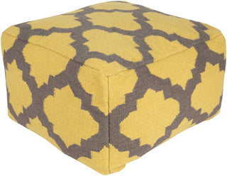 Surya P-151 Yellow Pouf 24 X 24 X 13 Cube