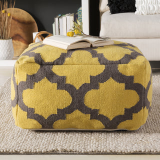 Surya P-151 Yellow Pouf 